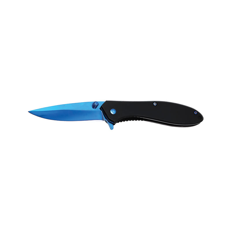 Chromatic Sleek Spring-Assisted Knife - A Symphony of Color and Craftsmanship - BLUE