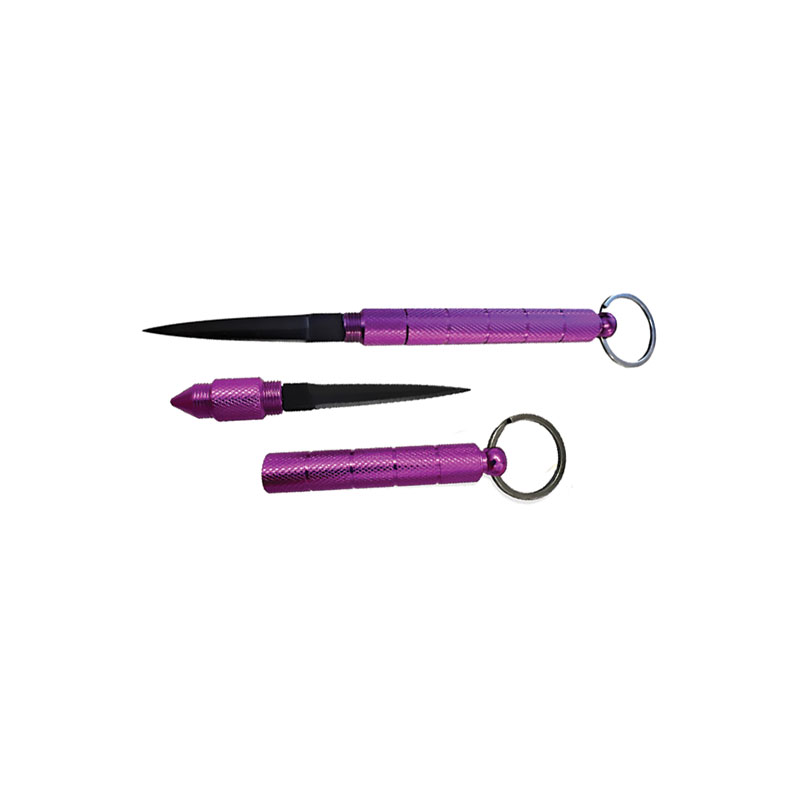 ''Purple Vigilant KEYCHAIN Kubaton with Concealed 2'''' Blade''