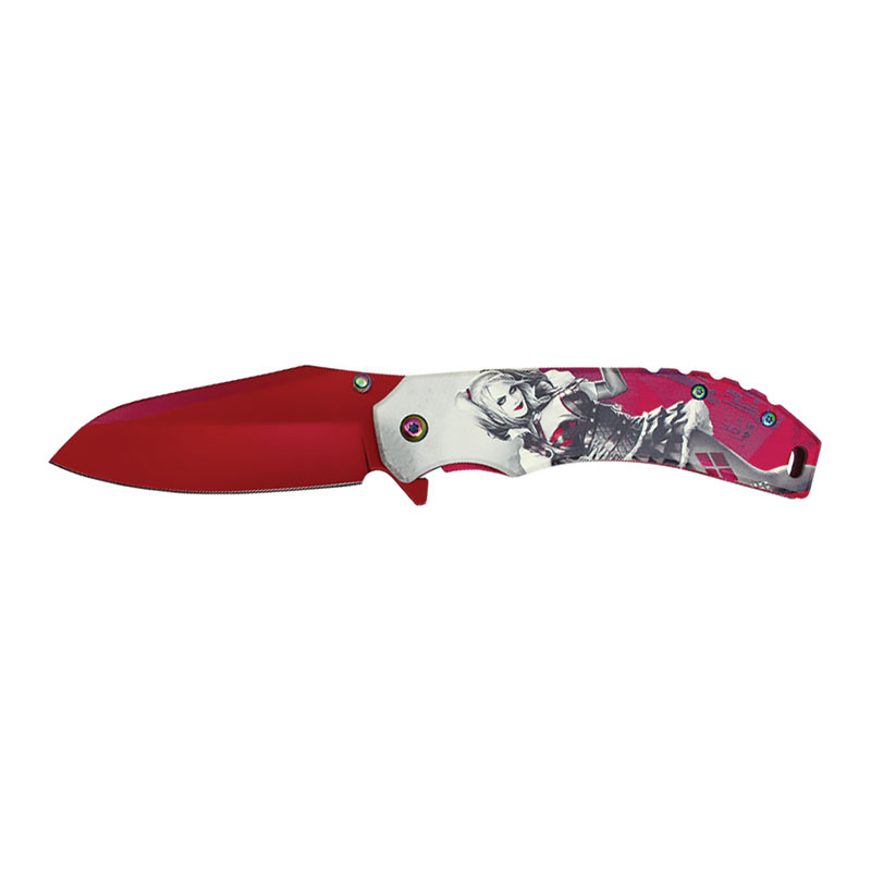 ''Scarlet Trickster - 8'''' 'Joker Girl' Assisted Open POCKET KNIFE''