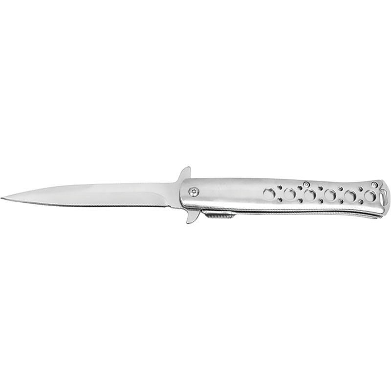 ''Silver Spike - 9'''' Silver Stiletto POCKET KNIFE''