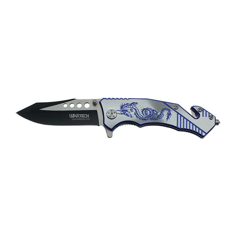 ''Cerulean DRAGON - 8'''' Spring Assisted Rescue Knife''