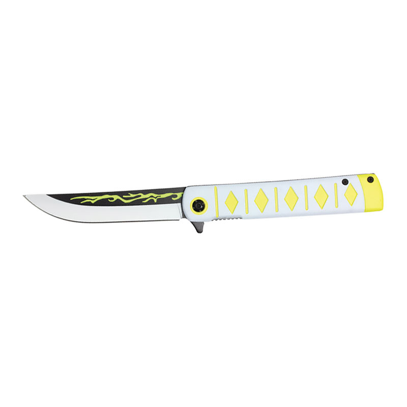 ''Blade of the Ancients - 8'''' Replica Anime POCKET KNIFE - Yellow''