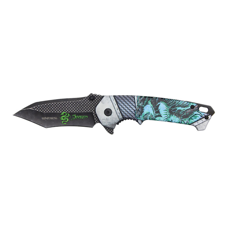 Mystic DRAGON Stonewashed Pocket Knife - Blue