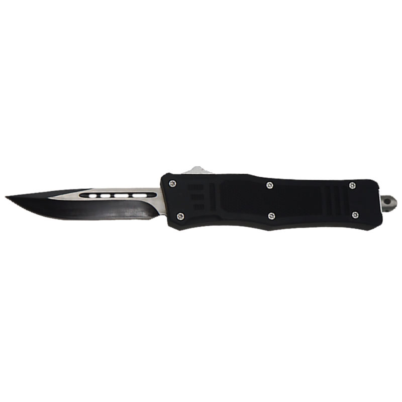 Textured HANDLE Tactical OTF Knife - Clip Point