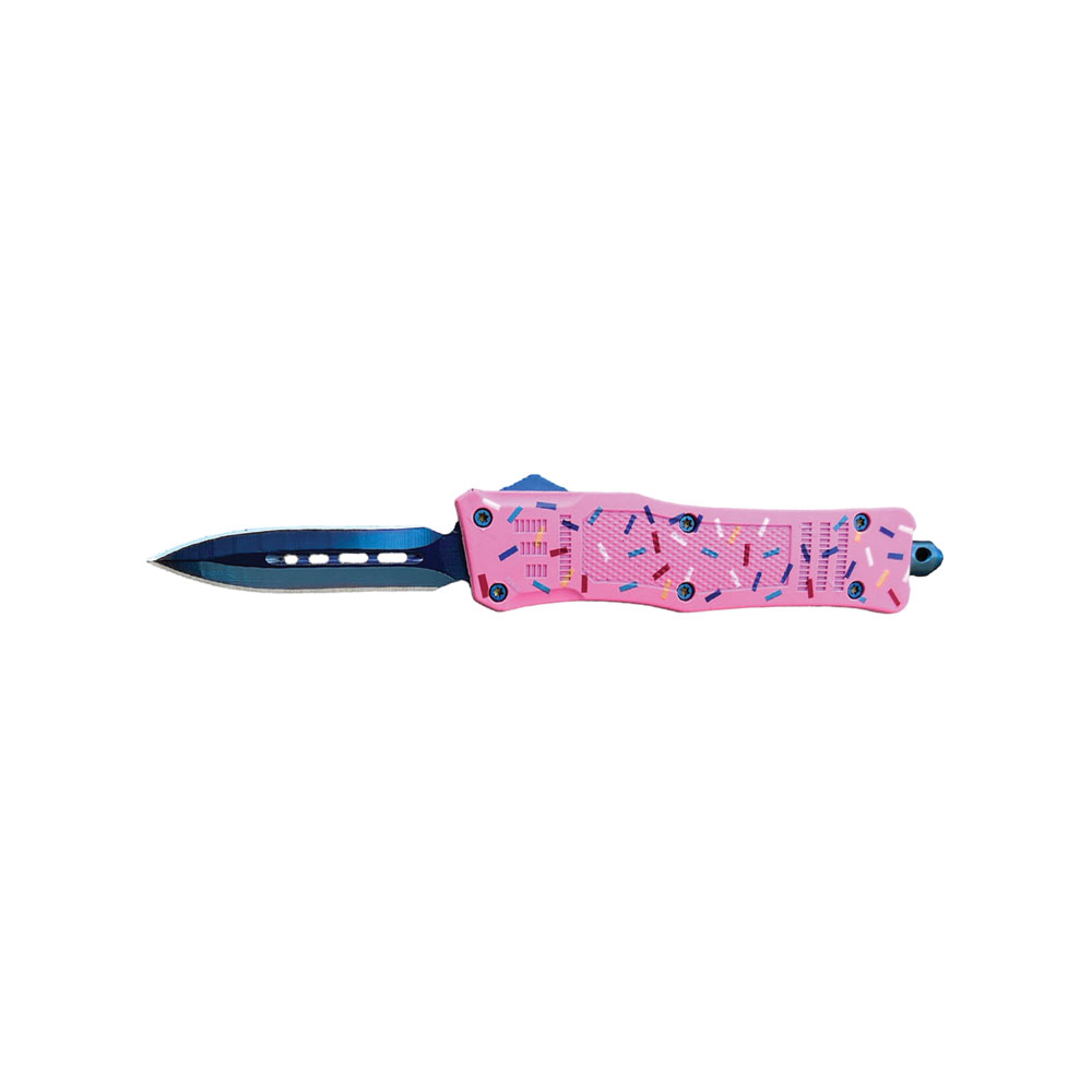 Fun Meets Function: OTF AUTOMATIC KNIFE with 3D Pink Cupcake Design