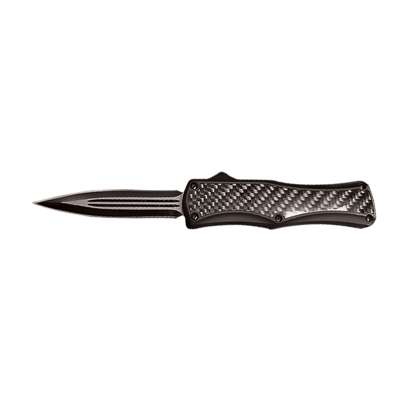 Carbon Fiber HANDLE OTF Knife - Black