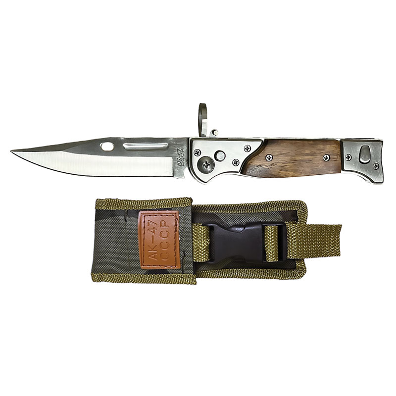 Compact AK-47 CCCP Bayonet-Inspired Automatic Knife