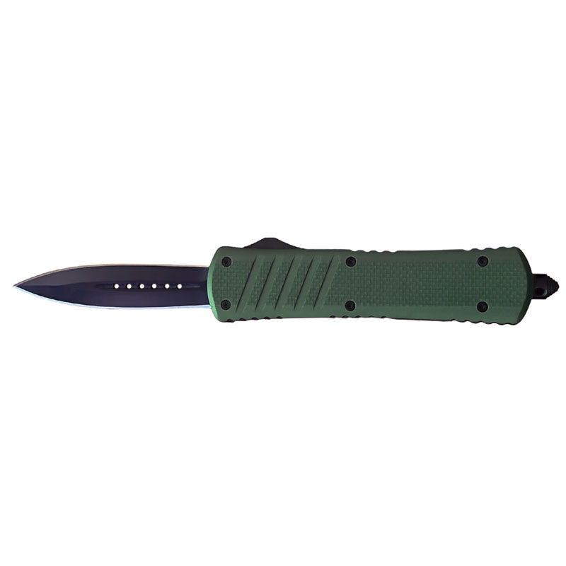 Stealth Operative Out-the-Front (OTF) Automatic Knife with Green G-10 HANDLE