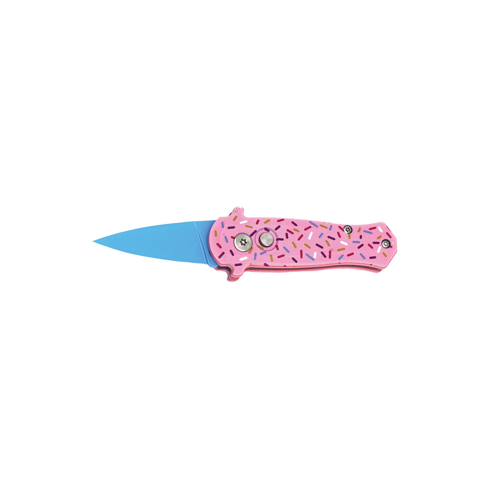 California Legal Automatic Knife: Compact and Powerful - Pink Cupcake