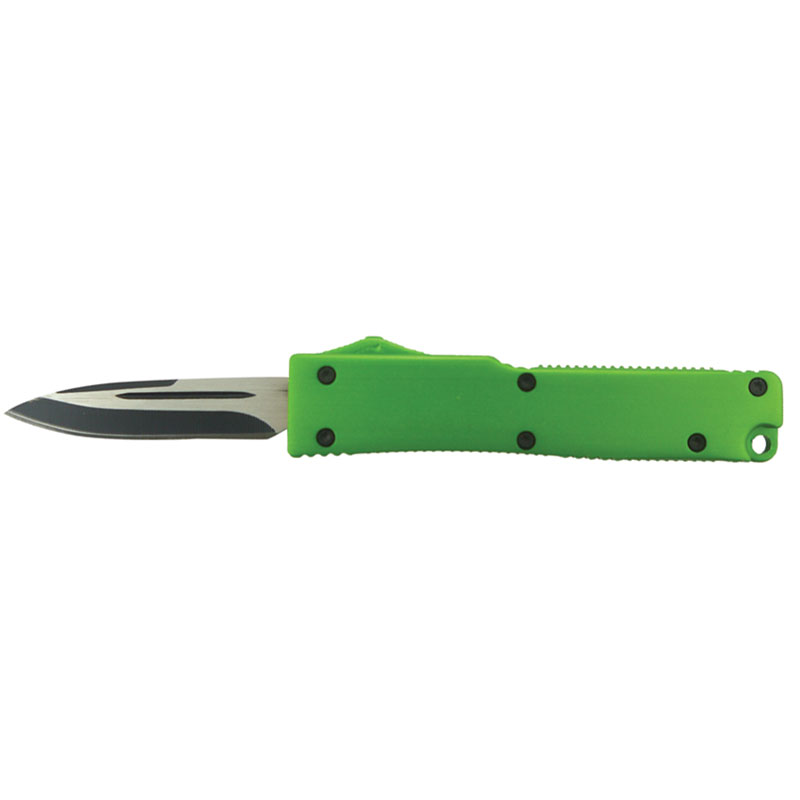 IN-AND-OUT AUTOMATIC KNIFE with Front Button - Green