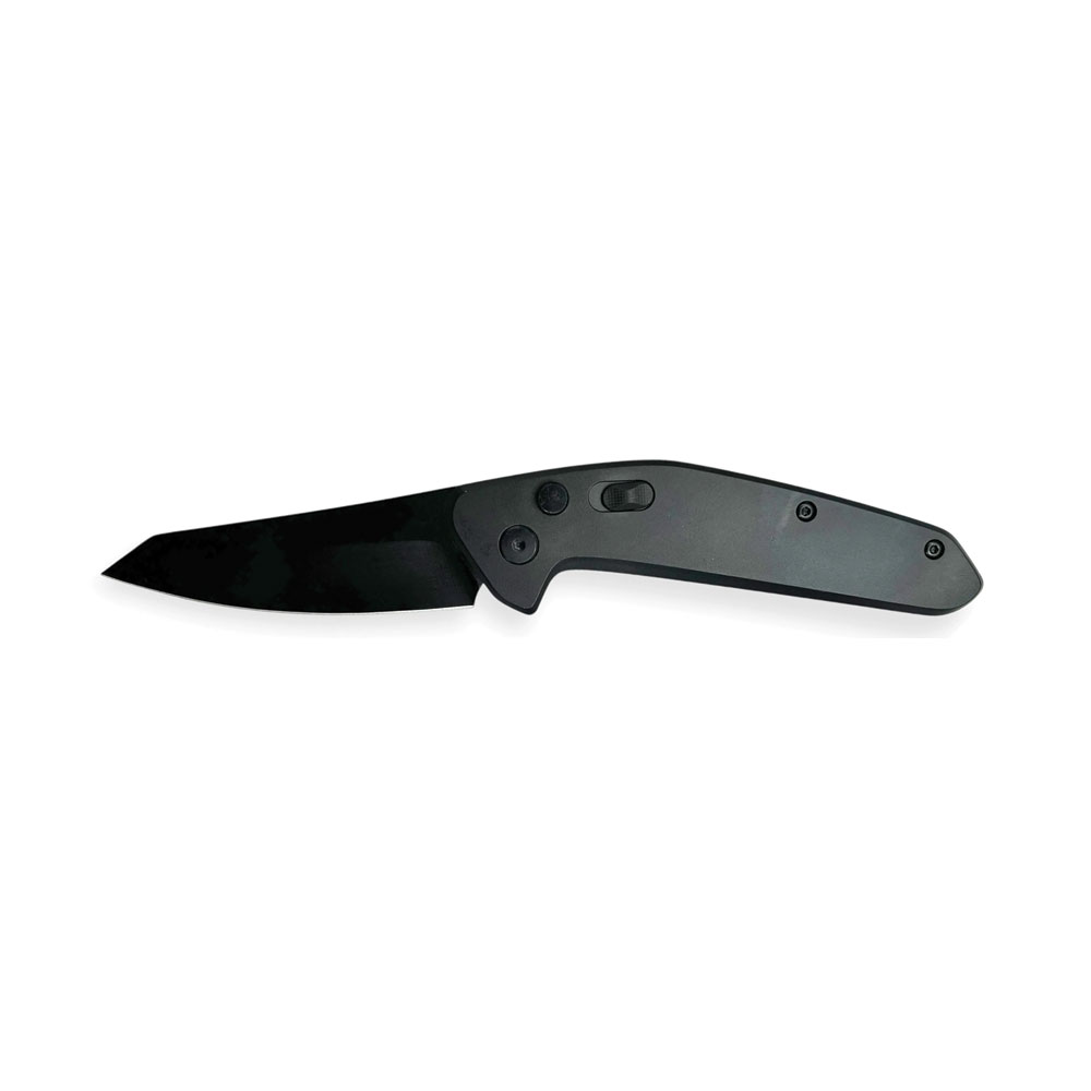 CNC Precision Tactical Full Automatic Knife: Crafted for Performance - Black/Black